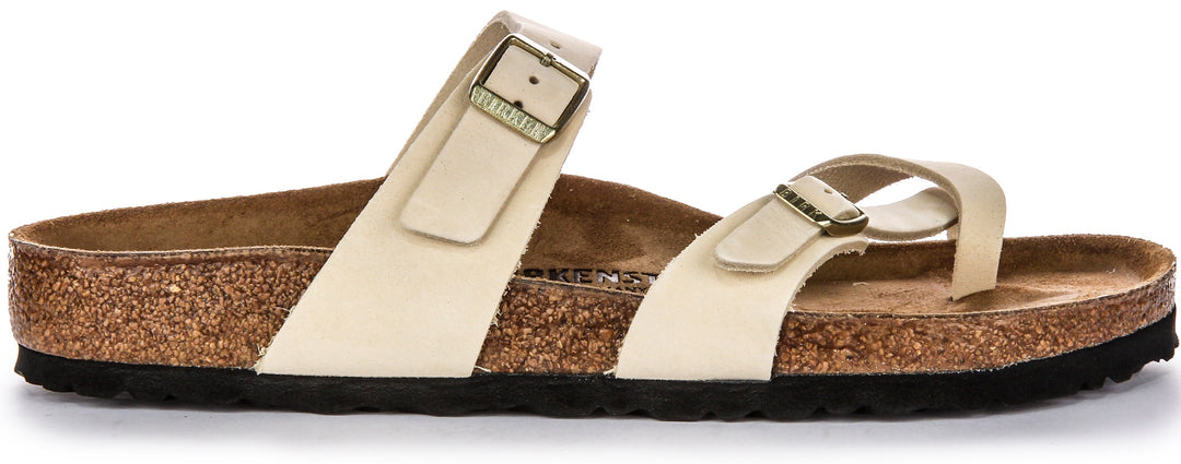 Sandales Birkenstock Mayari | Cuir suédé beige pour femme
