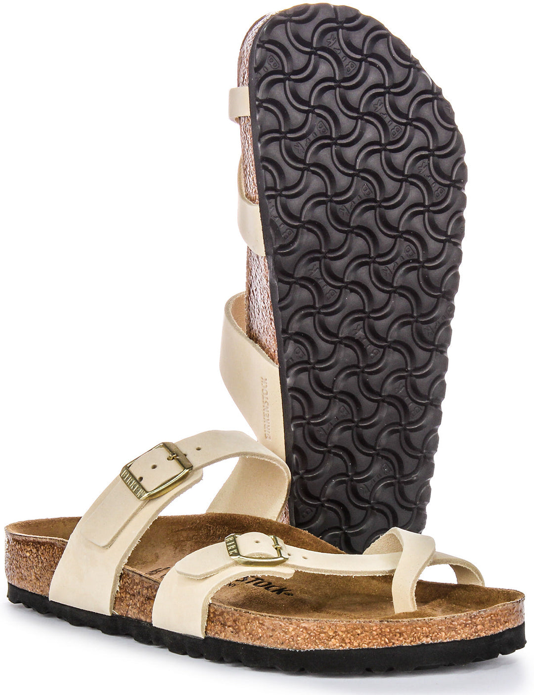 Sandales Birkenstock Mayari | Cuir suédé beige pour femme
