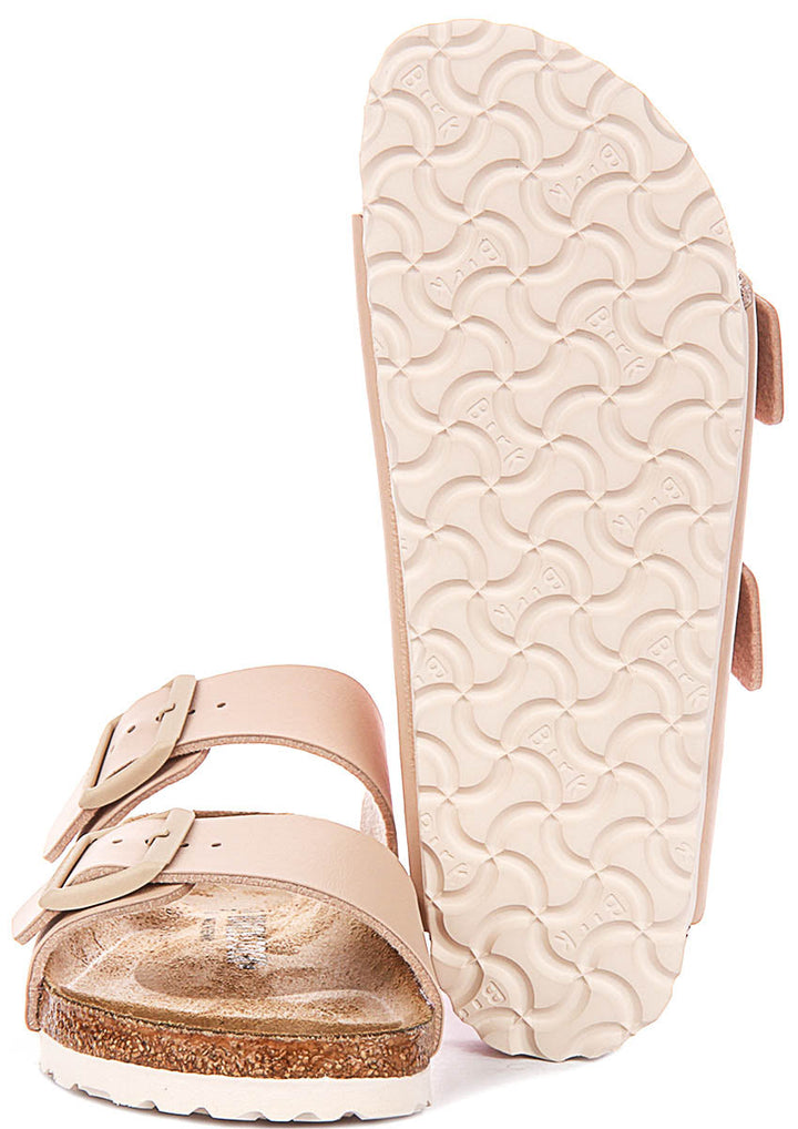 Sandali Birkenstock Arizona | Birko-Flor beige da donna - calzata stretta