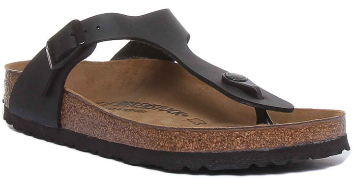 Sandali Birkenstock Gizeh | Birko-Flor nero da donna