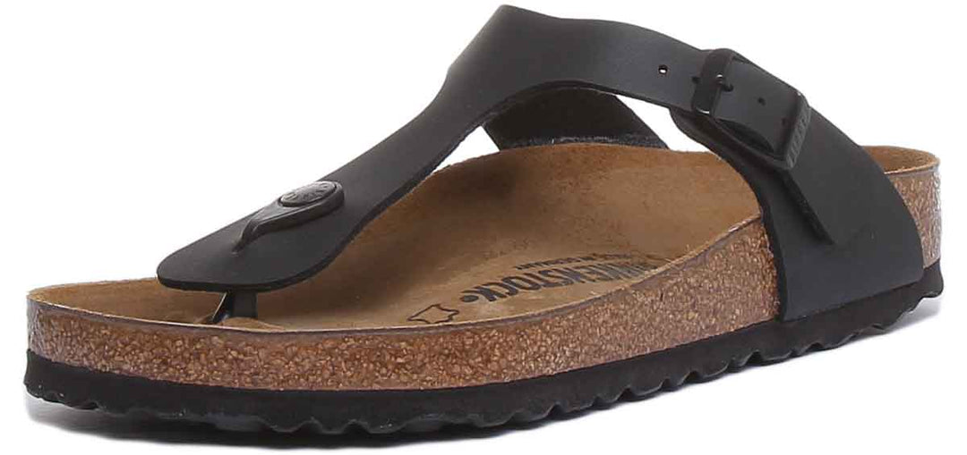 Sandali Birkenstock Gizeh | Birko-Flor nero da donna