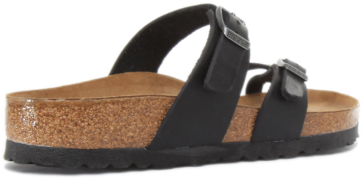 Sandales Birkenstock Mayari | cuir véritable noir pour femmes