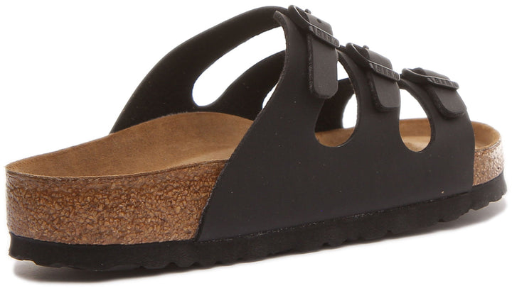 Sandales Birkenstock Florida | Birko-Flor noir pour femmes