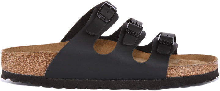 Sandales Birkenstock Florida | Birko-Flor noir pour femmes