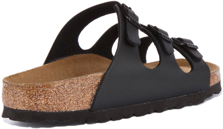 Sandales Birkenstock Florida | Birko-Flor noir pour femmes
