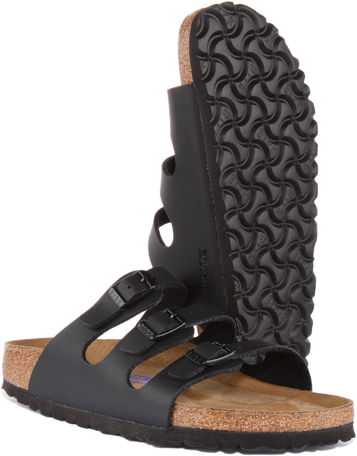 Sandales Birkenstock Florida | Birko-Flor noir pour femmes