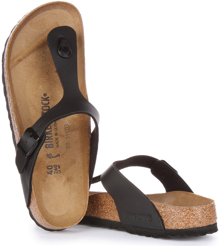 Sandali Birkenstock Gizeh | Birko-Flor nero da donna