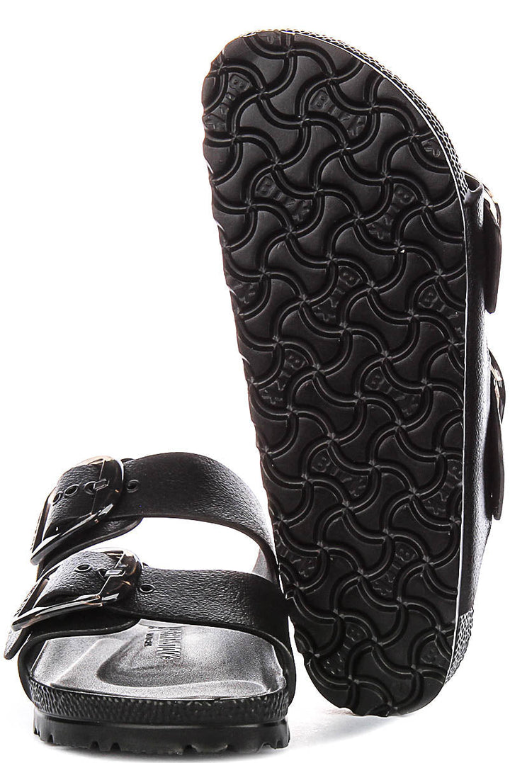 Birkenstock Arizona Sandals | Black EVA - Big Buckle for Women - Narrow Fit