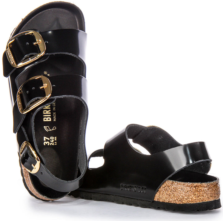 Birkenstock Milano-sandalen | Zwart lakleer voor dames