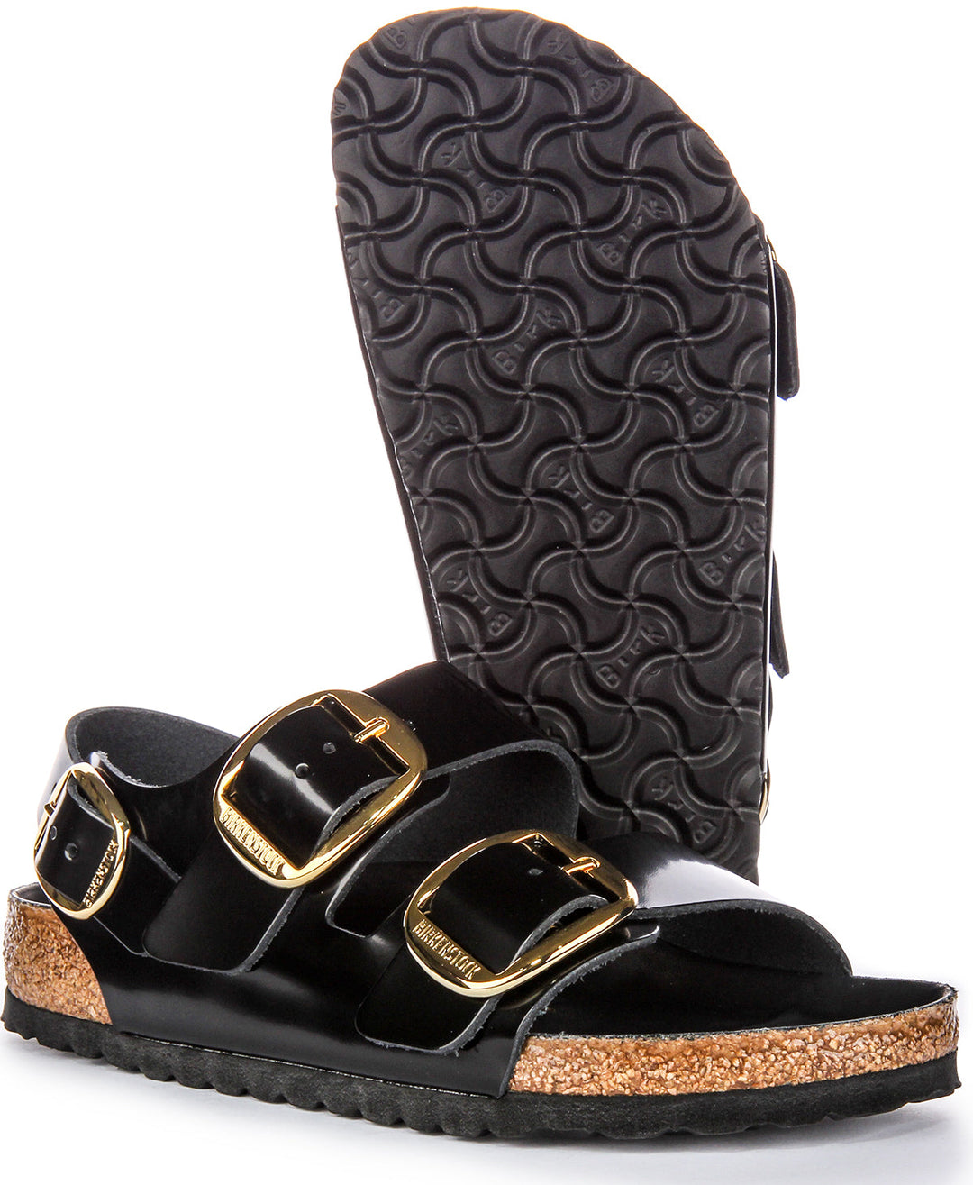 Birkenstock Milano-sandalen | Zwart lakleer voor dames