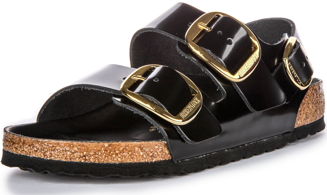 Birkenstock Milano-sandalen | Zwart lakleer voor dames