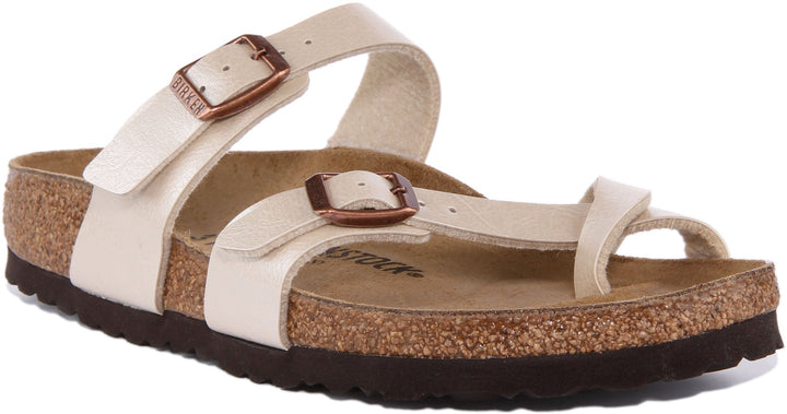 Sandales Birkenstock Mayari | Birko-Flor crème pour femmes