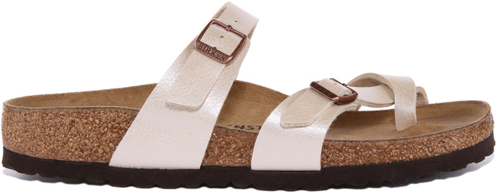 Sandales Birkenstock Mayari | Birko-Flor crème pour femmes