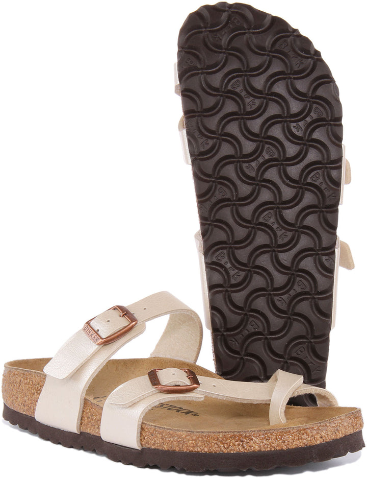 Sandales Birkenstock Mayari | Birko-Flor crème pour femmes