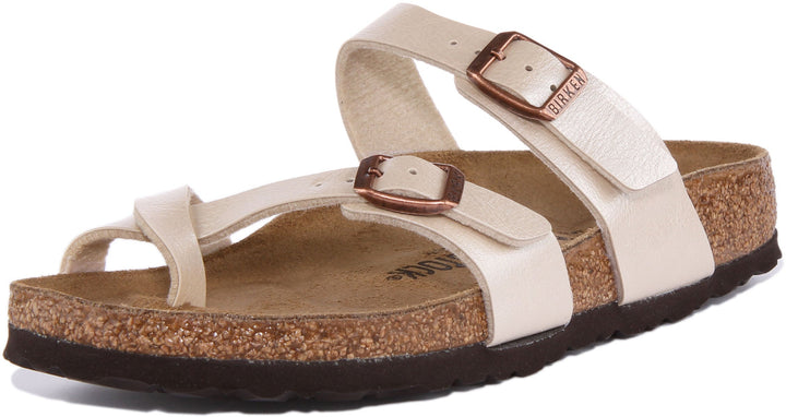 Sandales Birkenstock Mayari | Birko-Flor crème pour femmes