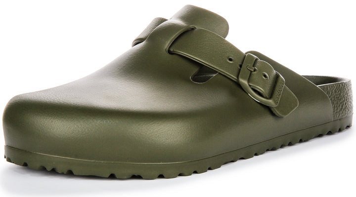 Sabots Birkenstock Boston | EVA kaki pour hommes et femmes