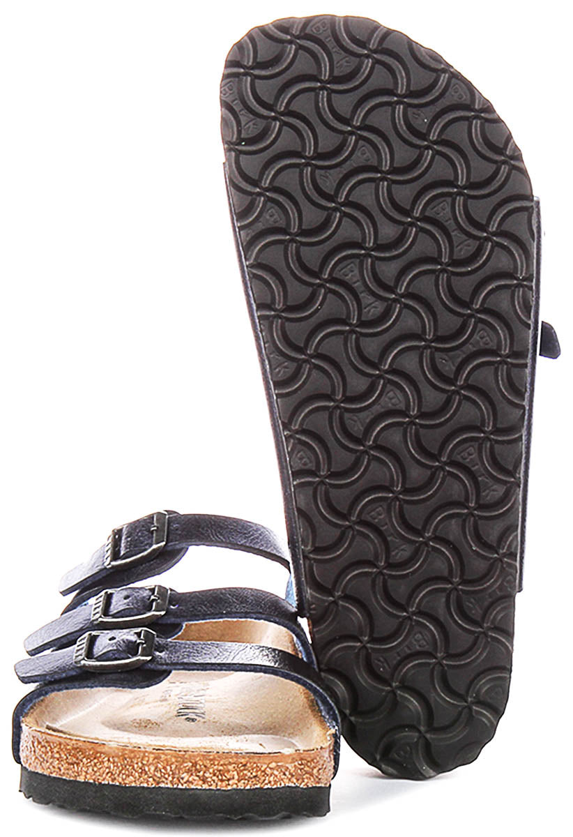 Birkenstock Florida-sandalen | nachtblauw Birko-Flor voor heren en dames – normale pasvorm
