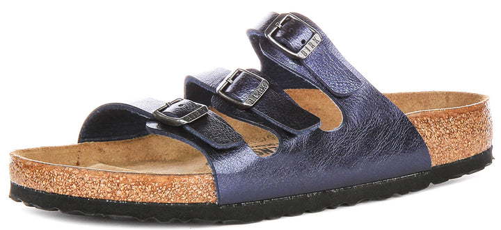 Birkenstock Florida-sandalen | nachtblauw Birko-Flor voor heren en dames – normale pasvorm