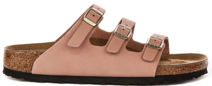 Sandali Birkenstock Florida | materiale della tomaia originale Birkenstock rosa da donna - calzata stretta