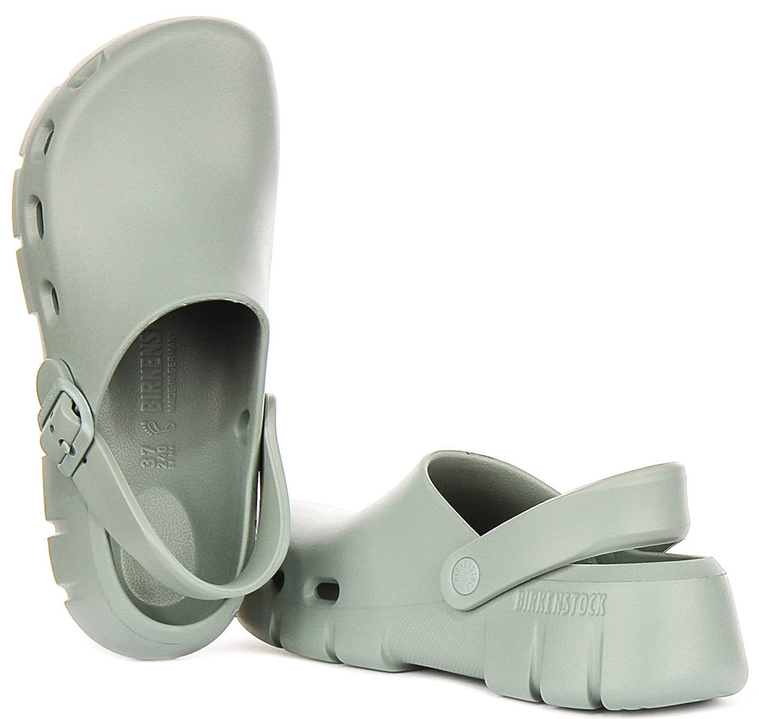 Birkenstock Birki Flow sabots | EVA vert sauge pour femmes - coupe standard