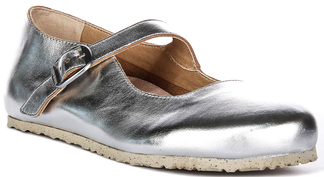 Chaussures Birkenstock Tracy | matière synthétique argentée emblématique de Birkenstock pour hommes et femmes
