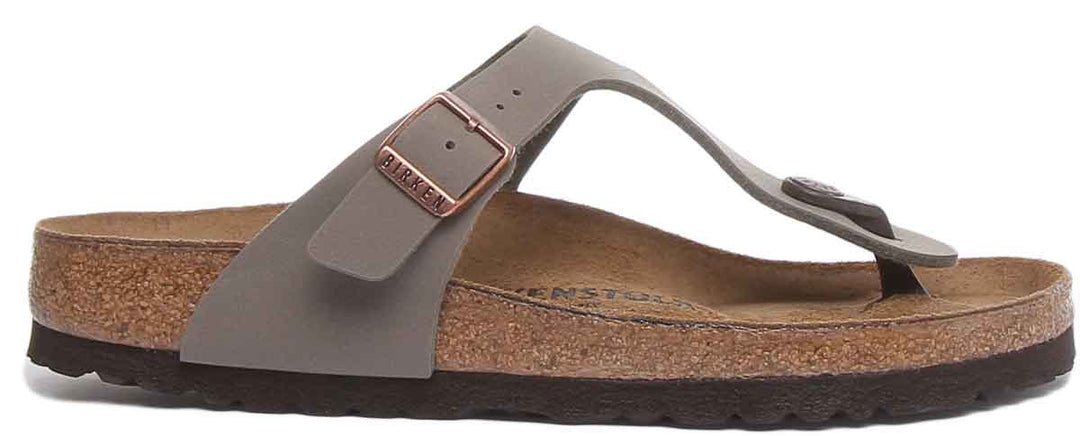 Sandales Birkenstock Gizeh | Birko-Flor pierre pour femmes