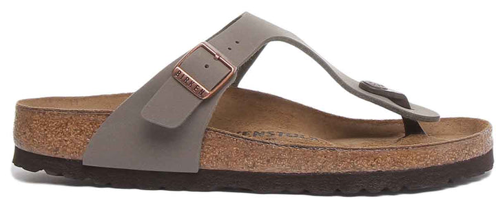 Sandales Birkenstock Gizeh | Birko-Flor pierre pour femmes