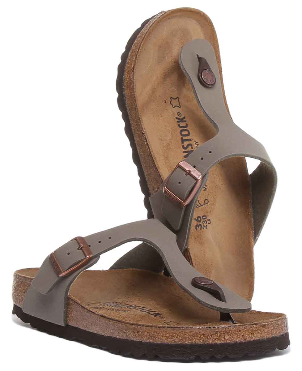 Sandales Birkenstock Gizeh | Birko-Flor pierre pour femmes