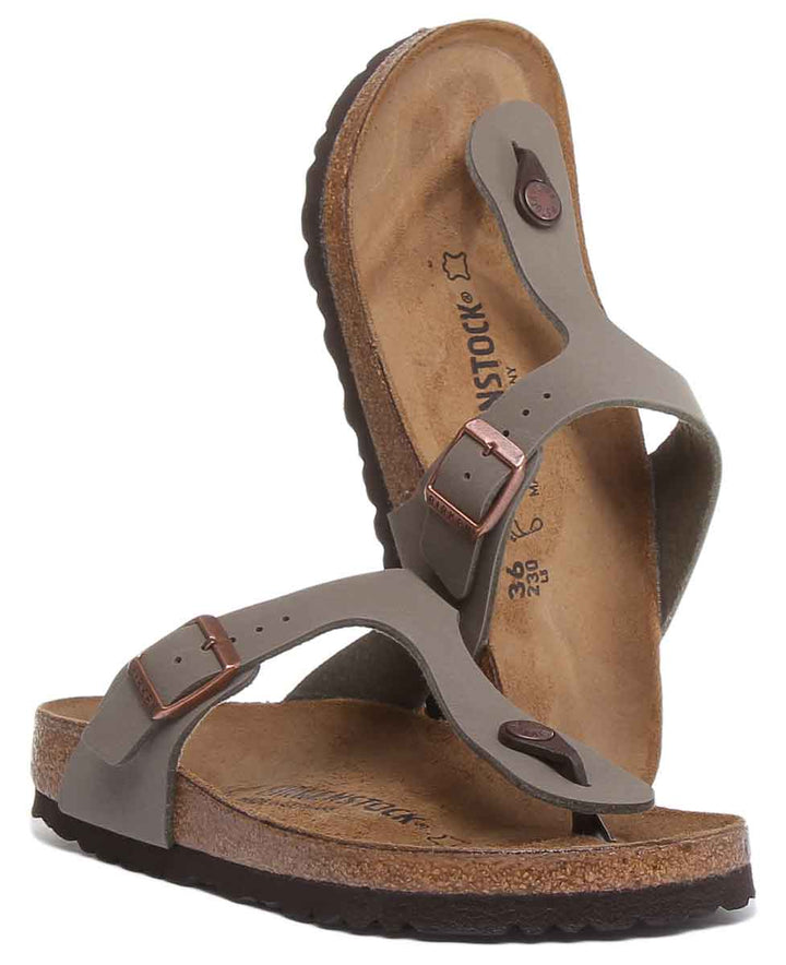Sandales Birkenstock Gizeh | Birko-Flor pierre pour femmes