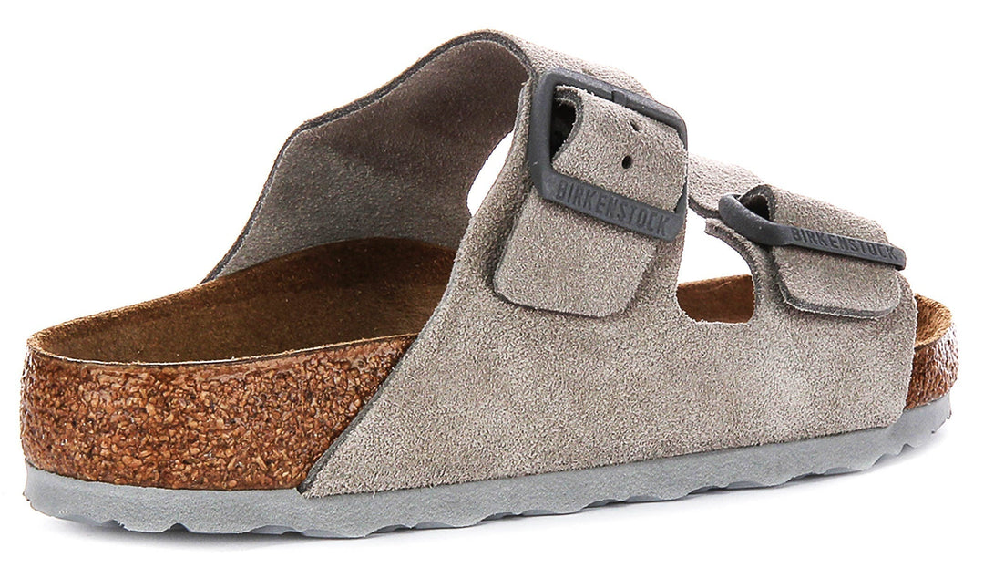Birkenstock Arizona Sandals | Stone Birko-Flor for Women - Regular Fit