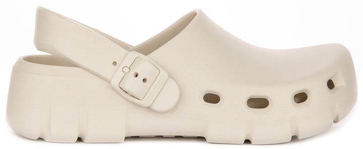Birkenstock Birki Flow sabots | EVA couleur pierre pour hommes et femmes - coupe standard