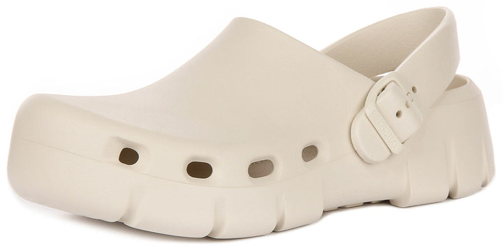 Birkenstock Birki Flow sabots | EVA couleur pierre pour hommes et femmes - coupe standard
