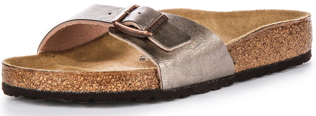 Sandales Birkenstock Madrid | Birko-Flor taupe pour femme
