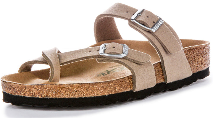 Sandali Birkenstock Mayari | Birko-Flor color tortora - Adatto ai vegani, da uomo e da donna