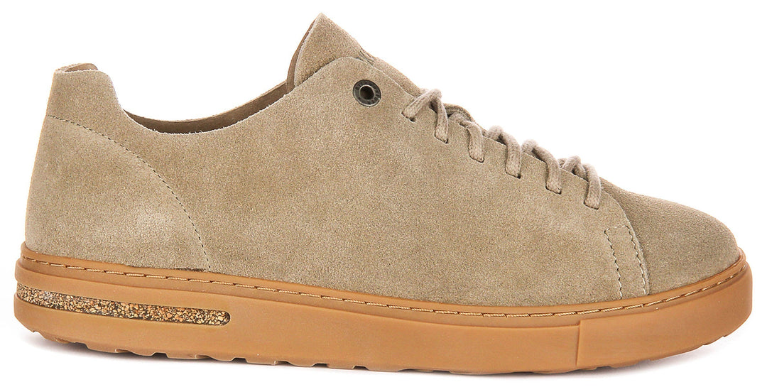 Sneakers Birkenstock Bend Low | Pelle scamosciata color tortora per uomo e donna