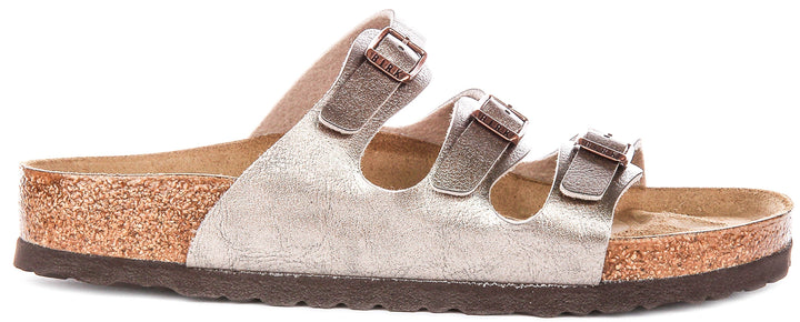 Sandalias Birkenstock Florida | Birko-Flor color topo, para mujer, horma regular