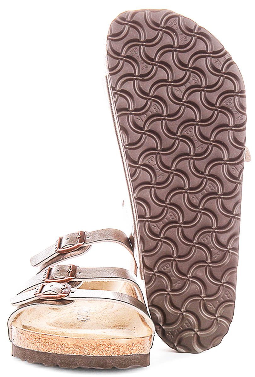 Sandalias Birkenstock Florida | Birko-Flor color topo, para mujer, horma regular