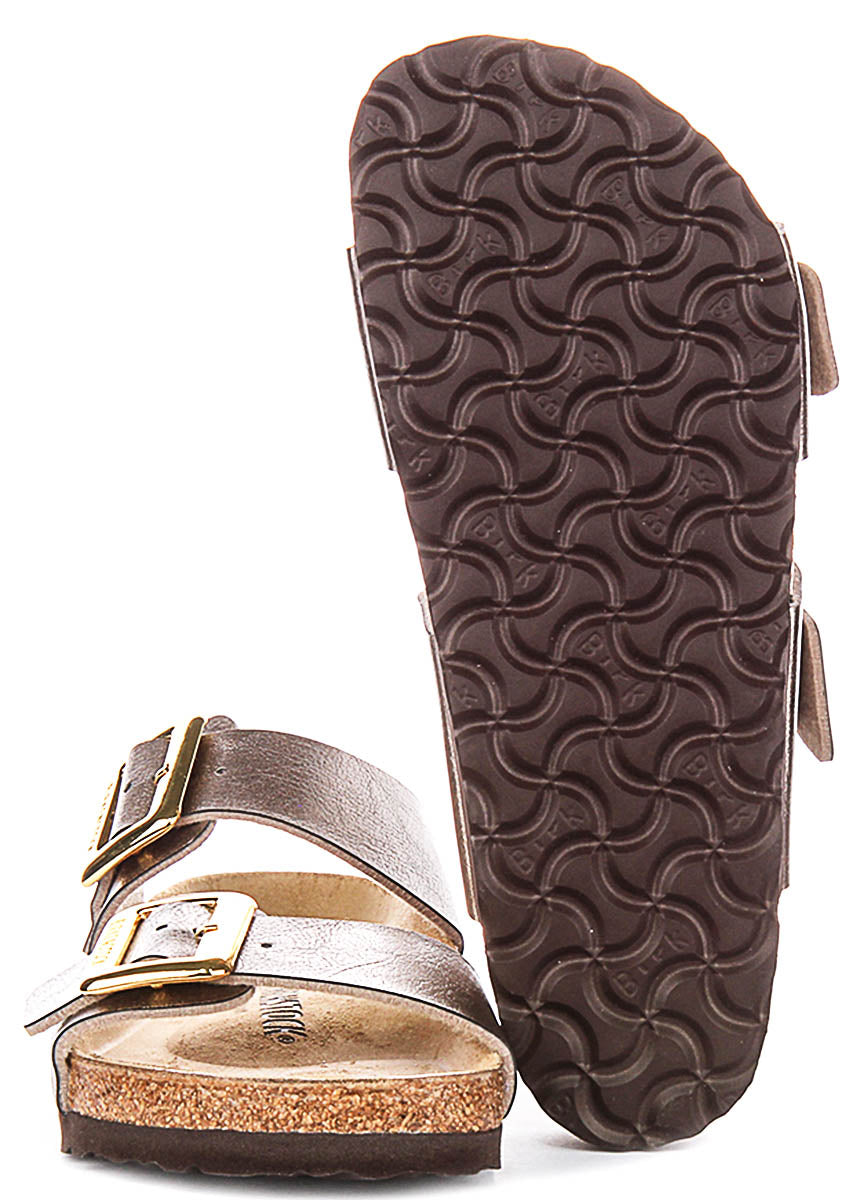 Birkenstock Sydney Cushion-klompen | taupekleurig suèdeleer voor dames – normale pasvorm