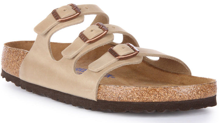 Sandalias Birkenstock Florida | cuero auténtico tabaco para hombre y mujer