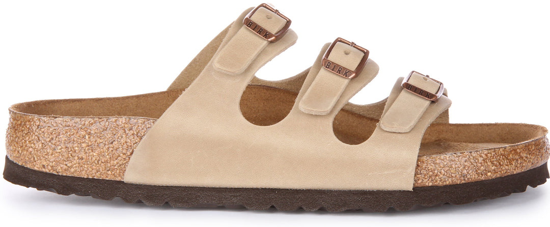 Sandalias Birkenstock Florida | cuero auténtico tabaco para hombre y mujer