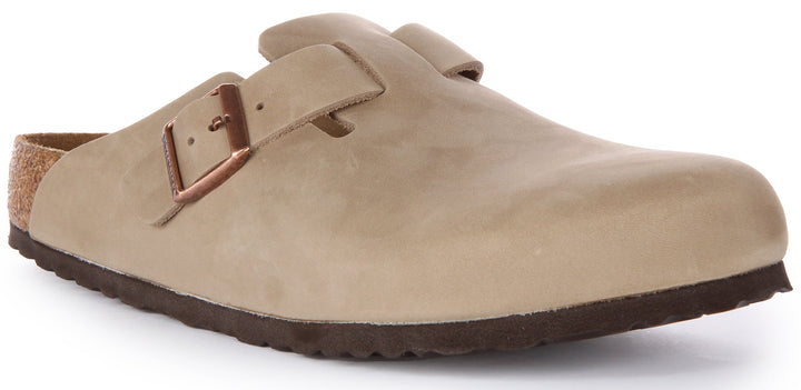 Birkenstock Boston Clogs | Tobacco genuine leather for Women