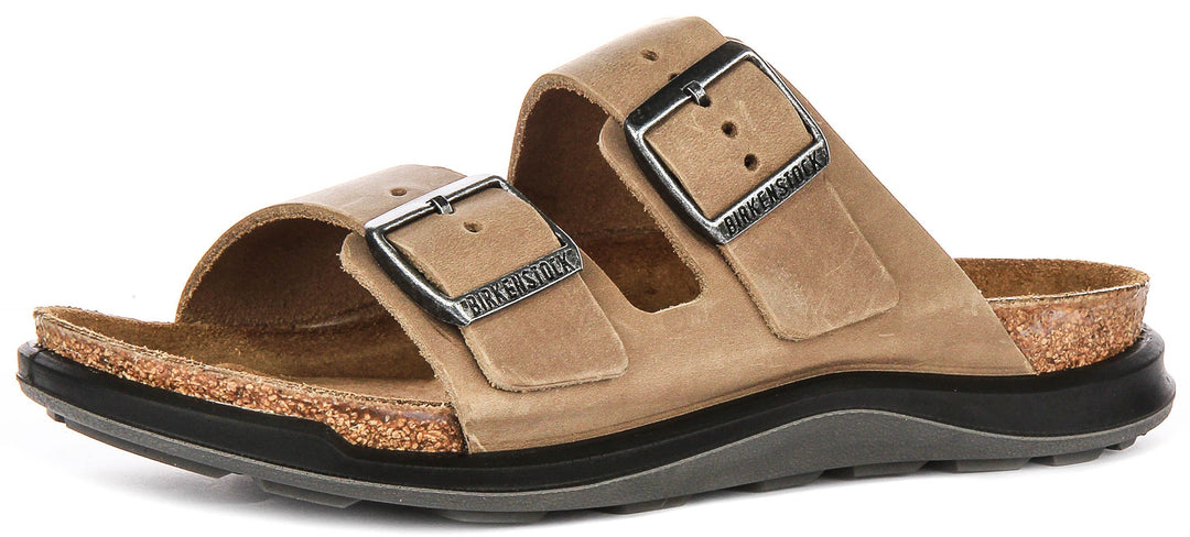 Birkenstock Arizona-sandalen | tabakskleurig echt leer - Crosstown-zool voor dames - normale pasvorm